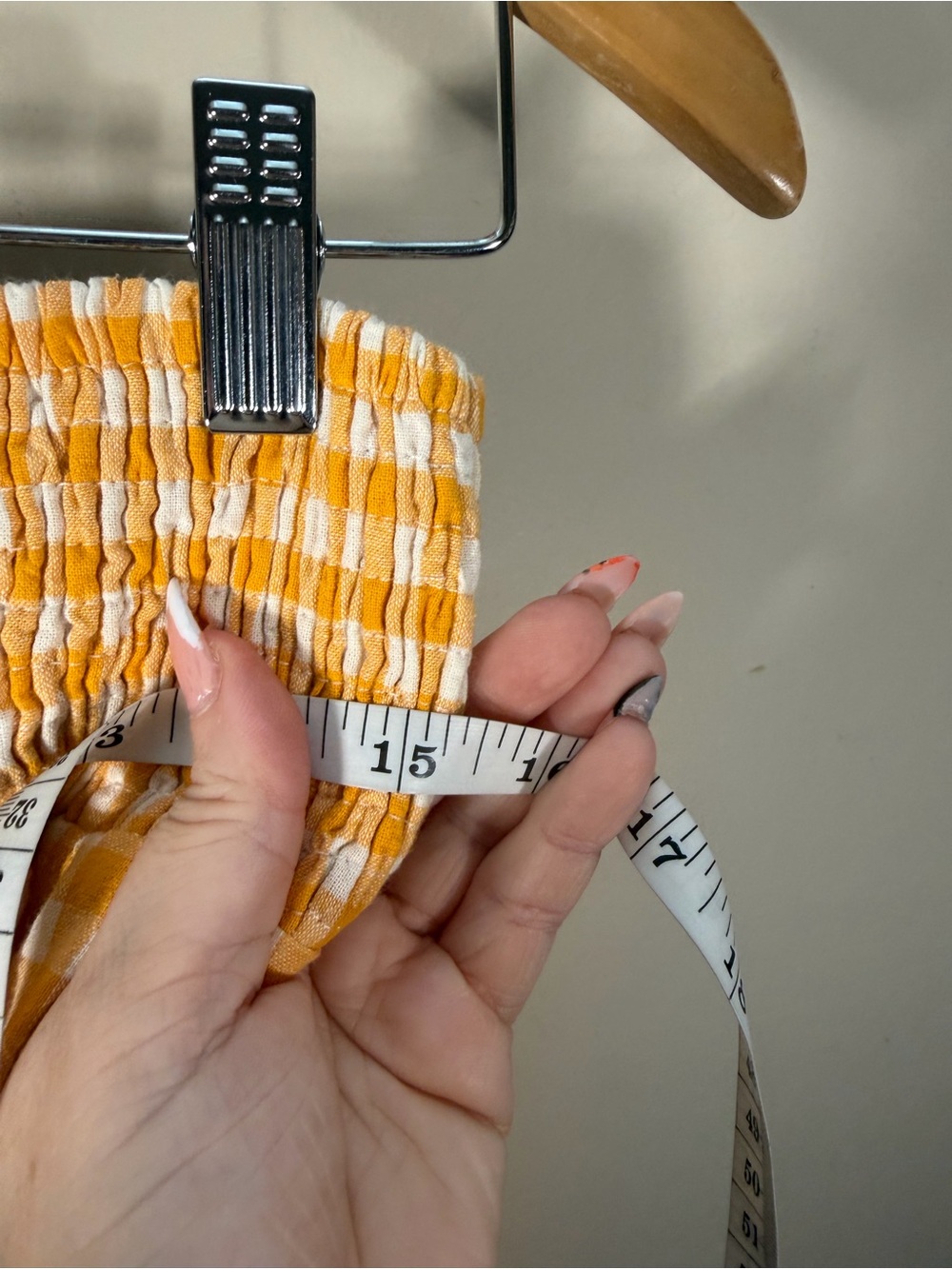 NWOT Petal + Pup Yellow Gingham Cotton Tiered Maxi Skirt Size 8 - Picture 8 of 10